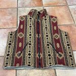 Vintage Southwestern Reversable Embroidered Native American Kokopelli vest Size XL Photo 2