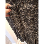 Jamison Size M Womens Embellished Shoulders Full Zip Sweater Jacket Black Size M Photo 7