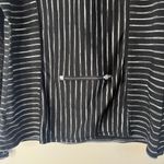 Athleta Elite Striped Half Zip Pullover Long Sleeve Stretch Black White Size XL Photo 10