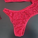 Frederick's of Hollywood  Red Sheer Lace Bodysuit Size XL NWT Red Bodysuit Photo 2