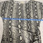 Michael Kors  Snakeskin Jersey Bodycon Ruched Lace Up Mini Dress Gray Women’s S Photo 8