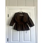 TCEC  Peter Pan Wrap Cross Front Top, size Medium Photo 2