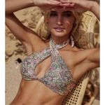 PilyQ New. PQ shimmer paisley bikini. D-cup/L-bottom. Retails $152 Photo 4