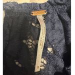 Free People  Lace Blouse  Women's Size Medium Blue Eyelet Boho Top Flowy Photo 4