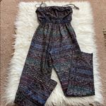 Sea New York Purple/Multi Silk Flounce Jumpsuit Size 2 Photo 4