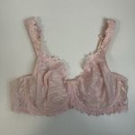 Bali  38D Lace Desire Embroidered Underwire Bra No-Slip Straps Semi Sheer 3314 Photo 2