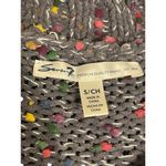 Seven7  Gray Soft Sweater With Rainbow Texture Size Small Photo 4