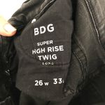 BDG Acid Wash Black and Grey Super High Rise Twig Jeans Size 26 Photo 4