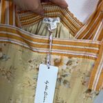 By the River Yellow Floral Midi Dress Tie Strap Sundress Cottagecore Size M Size M Photo 5