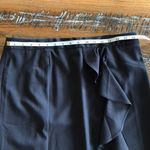 Adrienne Vittadini Women's Single Front Ruffle Gray Skirt Sz 12 Photo 12