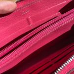 Cartier Authentic  zip around long wallet red silver leather luxury Photo 4