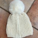 KYI KYI CANADA Cozy Cream Knit UBER BIG Pom Photo 4