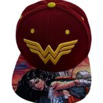 Rare Wonder Woman Collector’s Snapback Six Flags Exclusive DC Comics Superhero Red Photo 0