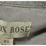 Knox Rose  Button Front Shirt Army Green Size XS Extra Small Lyocell Photo 3