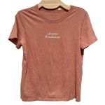 Zoe & Liv 🔵 SALE 3/$25 CHOOSE KINDNESS SHORT SLEEVE LIGHT PINK GRAPHIC TEE SHIRT ZOE LIV S Photo 1