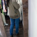 Skies Are Blue  brown floral long sleeve button down shirt size 1X Photo 3