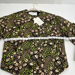 ALC Frank A.L.C. Emory Chocolate Brown Peach‎ Green Quilted Asymmetrical Jacket Small NEW Photo 7