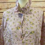 ZARA  High Collar Ruffle Floral Print Shirt Dress , Size XXL Photo 2
