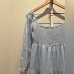 Area Stars Eyelet Trim Dress Size S Blue Photo 3