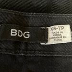 BDG Urban Outfitters  Women's Black Denim Button Front Casual Mini Skirt Size XS Photo 3