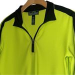 Ralph Lauren Lauren  Women's L Lime Green Quarter Zip Up Performance Track Jacket Photo 1