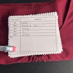 Denim And Co Womens Tunic Blouse Size L Wine Fall Modern Twist Classic Silhoutte Red Size L Photo 9