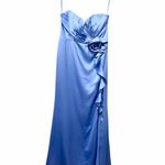 Mac Duggal  Strapless Light Blue Gown Photo 9