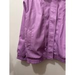 ASOS DESIGN faux leather bomber jacket in purple Size 8 Photo 3
