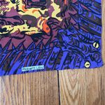 Vintage‎ Robert Ubu silk scarf purple yellow bold vibrant Photo 2