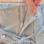 Club Monaco  Paperbag Waist Striped Cropped Pants Size 00 Photo 5