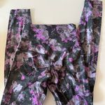 Lululemon  Leggings - Purple and Black Floral Photo 1