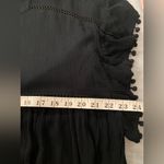 NWT Perfectly Palm Size M Black Flowy Pom Pom Sleeve Pullover Sundress Coverup Size M Photo 8
