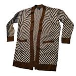 Fortune + Ivy Chevron Cardigan Brown/White Size Small Photo 0