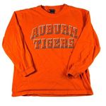 Jansport Vtg Auburn Tigers  Medium Orange Long Sleeve Tee Front Back Graphic Photo 0