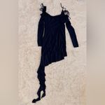 House Of CB NWOT  Kiki French Navy high Low Ruffle Mini Dress sz XL Photo 4