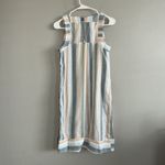 For Cynthia  Womens Shift Tank Striped Linen Button Down Summer Dress Size XS Photo 3