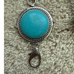 Paparazzi Jewelry Set Turquoise earrings and lanyard set new western Photo 1