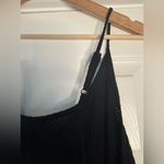 Flawless  Waffle Knit Cropped Black‎ Jumpsuit Large EUC Photo 4