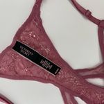 Victoria's Secret Victoria’s Secret Lingerie Pink Lace Lightly Lined Sheer Corset Top Size 34C Photo 3