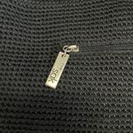 The Sak Black Crochet Purse Bucket Shoulder Bag Magnetic Snap Close Zip Pockets Photo 4