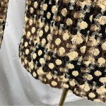 Sigrid Olsen ‎ Wool Blazer Lined geometric Plaid Black Brown Preppy Secretary L Photo 5