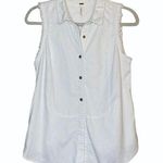 Free People  White Denim Vest Size XS Photo 0