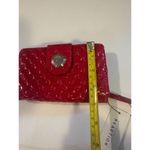 Kenneth Cole NWT  Quilted Pvc Reduced Clutch Wallet Cherry Red Photo 4
