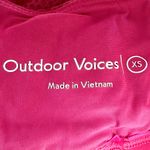 Outdoor Voices Doing Things Bra Sports Bra Paneled Racerback Raspberry Pink XS Photo 3