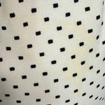 Vintage 70s Just Mort Dagger Collar Square Polka Dot Shirt Dress Matching Belt S Black Photo 5