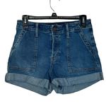 Hollister Women's Shorts High-Rise Mom Waist Across Front 2 Pockets Denim Sz. 26 Photo 0