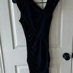 AQUA  bloomingdales stretchy ruched asymmetrical bodycon dress Photo 0