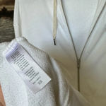 n:philanthropy N philantrophy white hooded long zip‎ up oversized distressed hem size XS Photo 6