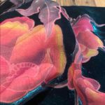 Max Studio  Velvet Burnout Woodland Fairy Babydoll Tiered Flutter Slv Green M Photo 11