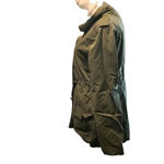 Yoki  New York women's medium military green jacket with soft faux fur Photo 5